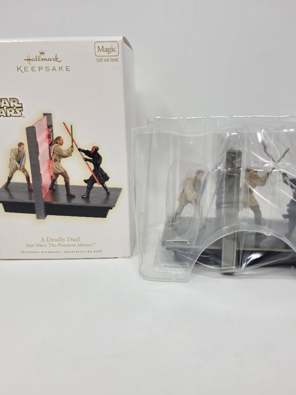 2009 Hallmark Keepsake Star Wars Phantom Menace Deadly Duel Christmas Ornament - Picture 3 of 11